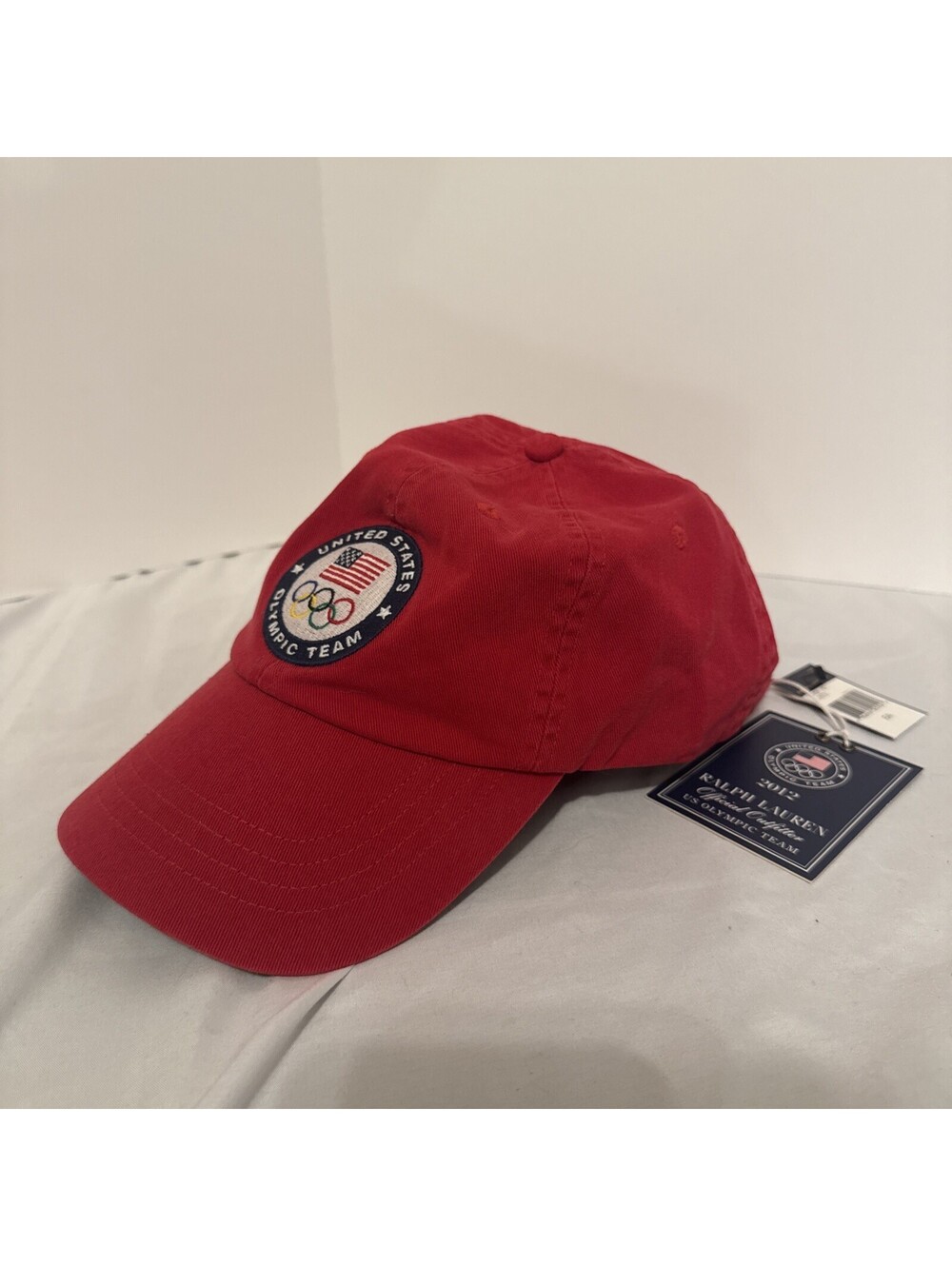2012 London Olympics Vintage Limited Edition Polo Ralph Lauren Baseball Hat Red